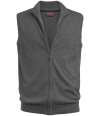BK557 4372 Brook Taverner Lincoln Knitted Zip Gilet Charcoal colour image